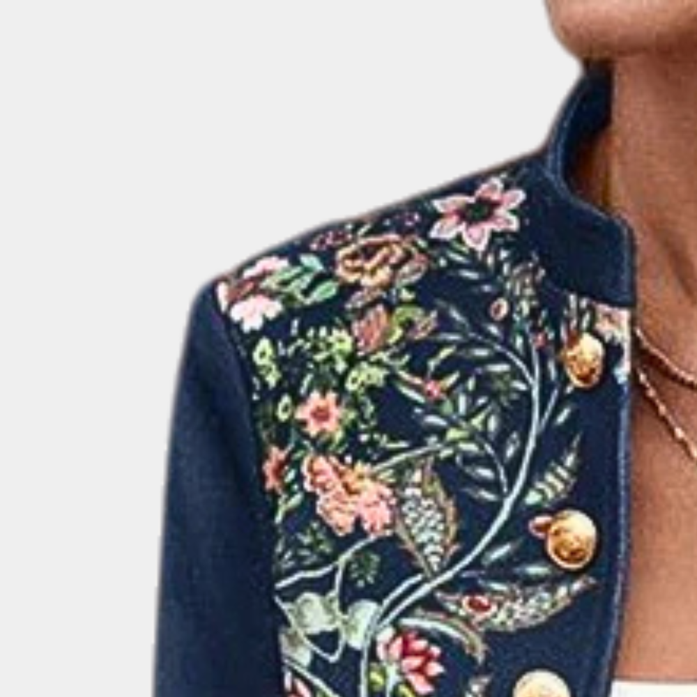 Iona - Vrouwelijke blazer met bloemenprint
