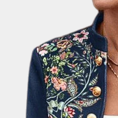 Iona - Vrouwelijke blazer met bloemenprint