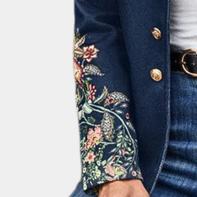 Iona - Vrouwelijke blazer met bloemenprint