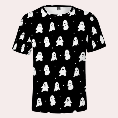 Radek - Stoer herenshirt met halloween spookmotief