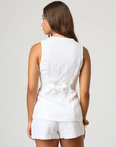 Isla - Linen Blend Micro Shorts