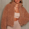Elinore - Chic Fuzzy Coat for Women 