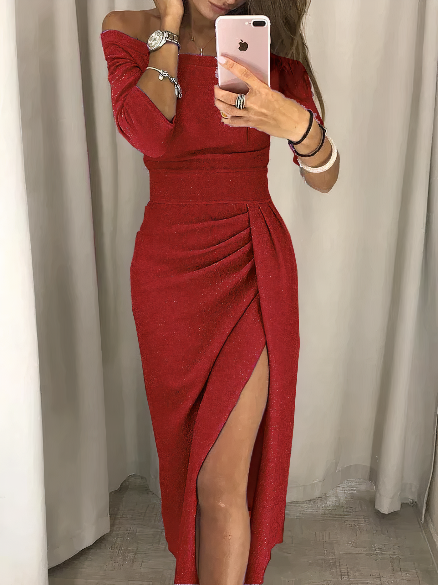 Brigette – Elegante Splitjurk voor Dames – Stijlvol & Verfijnd