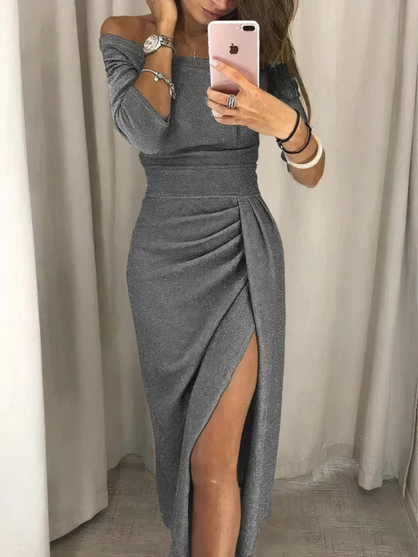 Brigette – Elegante Splitjurk voor Dames – Stijlvol & Verfijnd