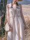 Camilla | Bohemian Lange Jurk met Vrouwelijke Details