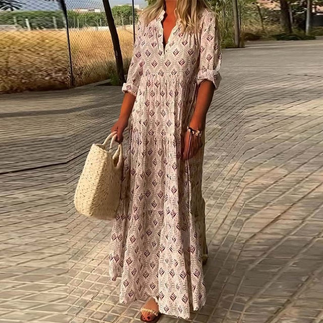 Olivia - Bohemian chique jurk voor strandvakantie