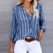 GLADES Blouse | Elegant Loose Striped Blouse 