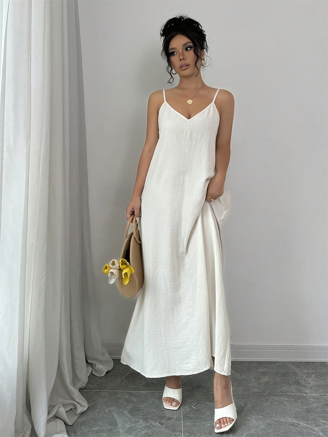 Catalina | Elegante Maxi Jurk met Verstelbare Bandjes