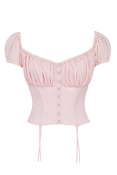 Isalie - Baby Pink Crop Top