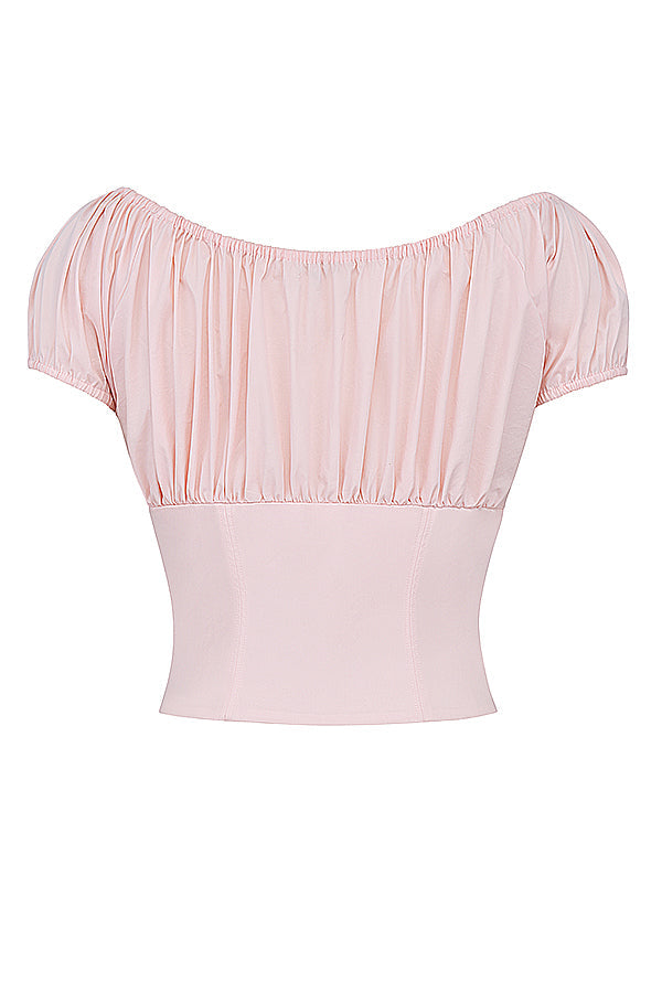 Isalie - Baby Pink Crop Top