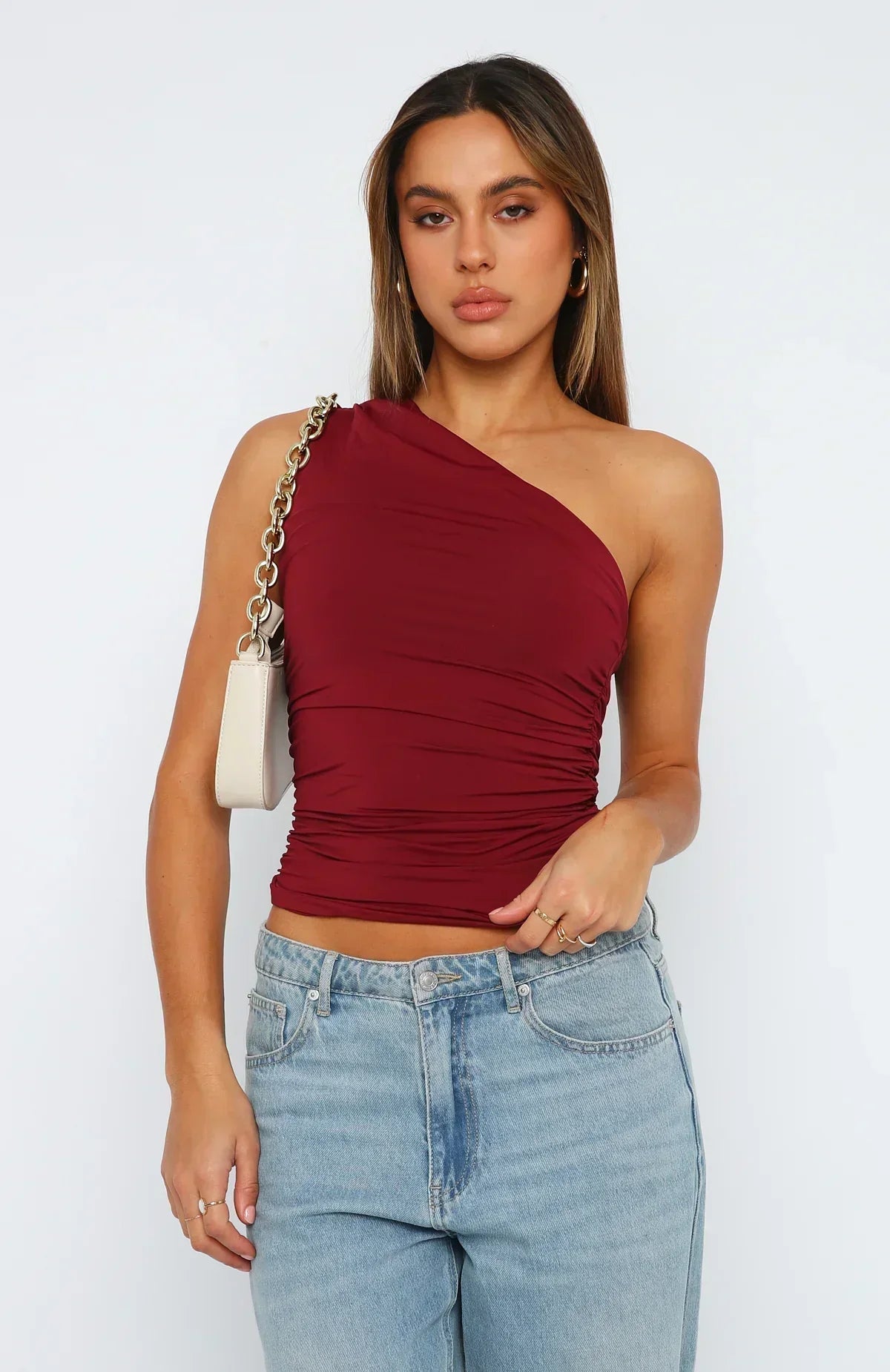 Imaya - Twisted One-Shoulder Top