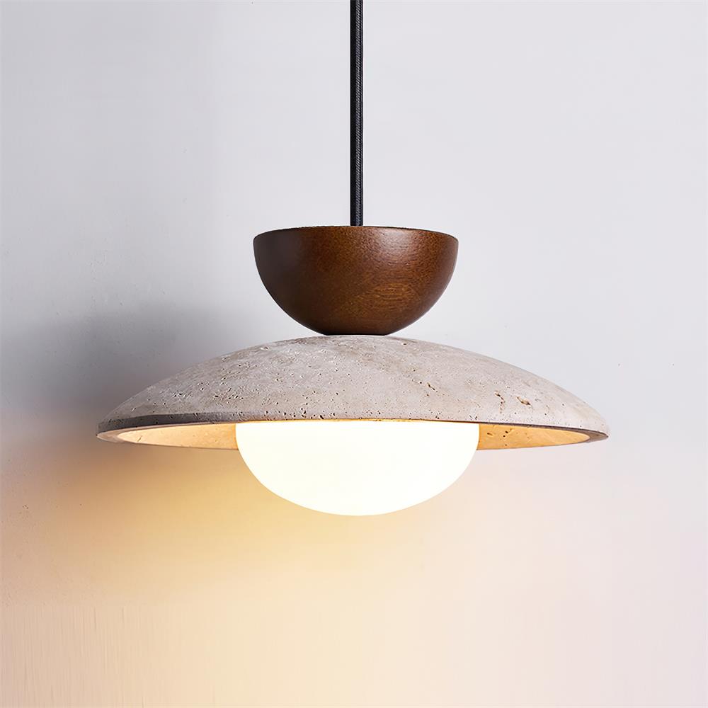 Clavelle - Travertine Pendant Light