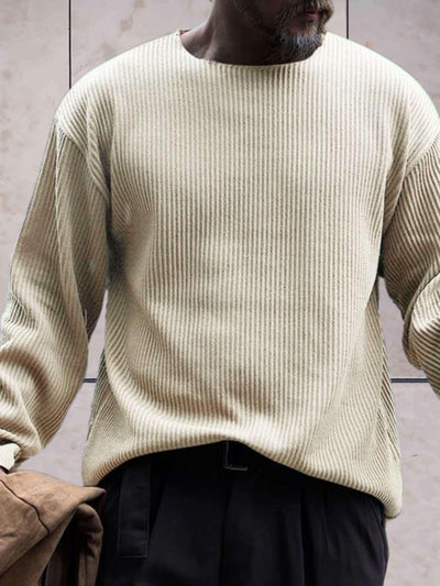Jowan - Stylish Ribbed Sweater Men