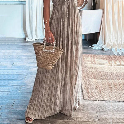 VILMA - Relaxed Halter Maxi Dress