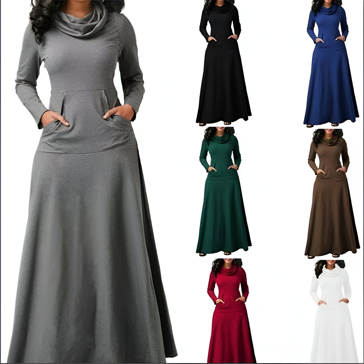 Lange Mouw Maxi Jurk Voor Herfst En Winter Voor Vrouwen | Ideaal voor de lente/zomer