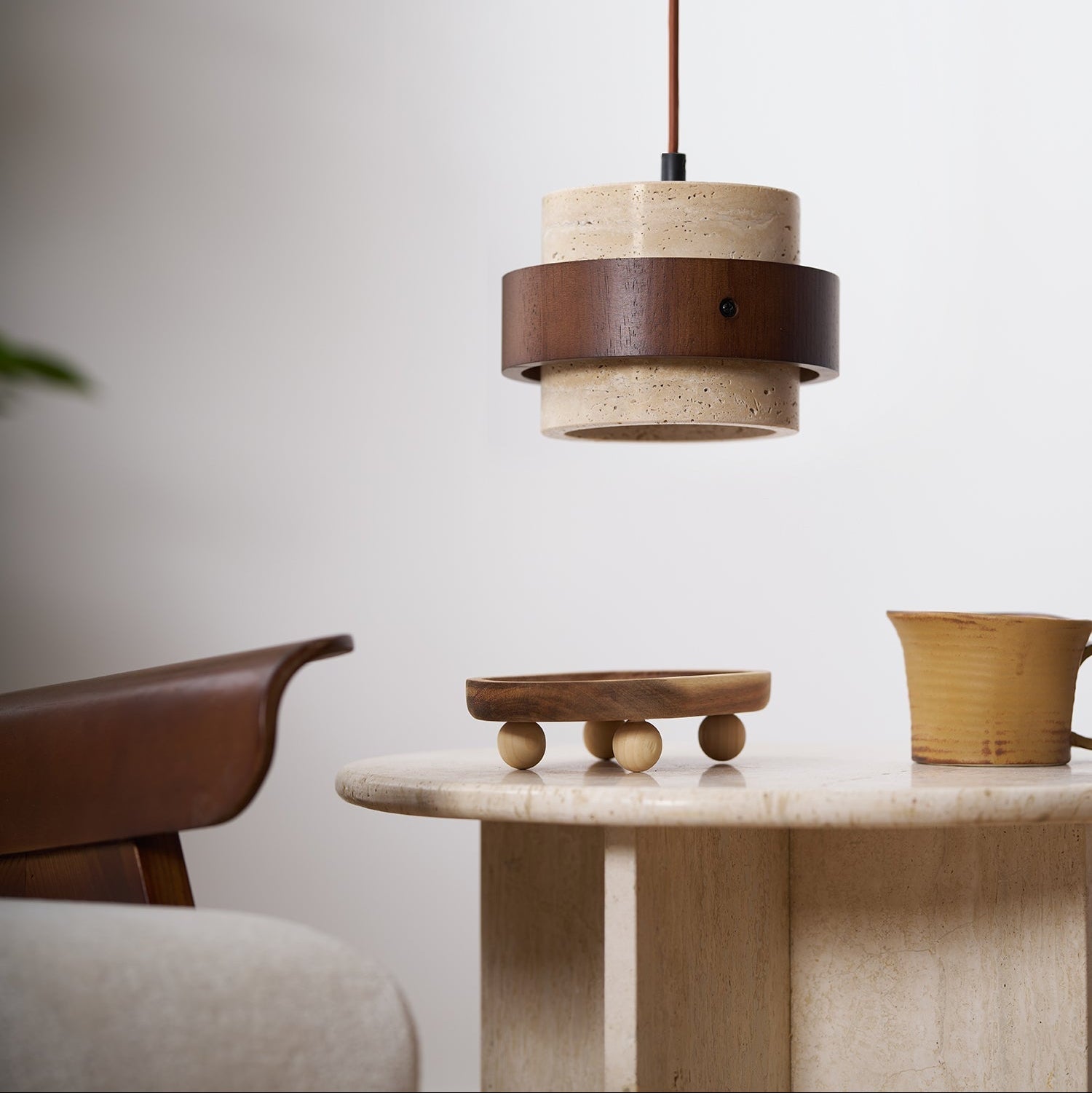 Aurelian – Travertine Pendant Light