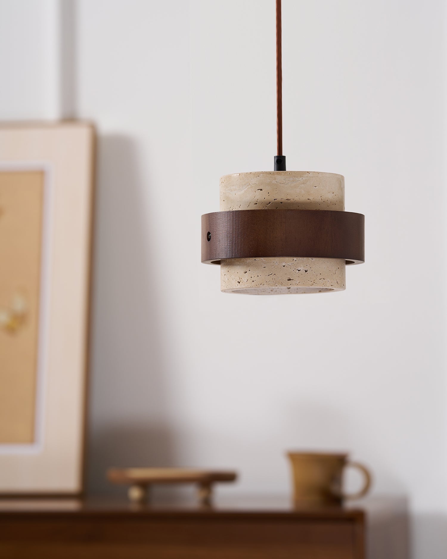 Aurelian – Travertine Pendant Light