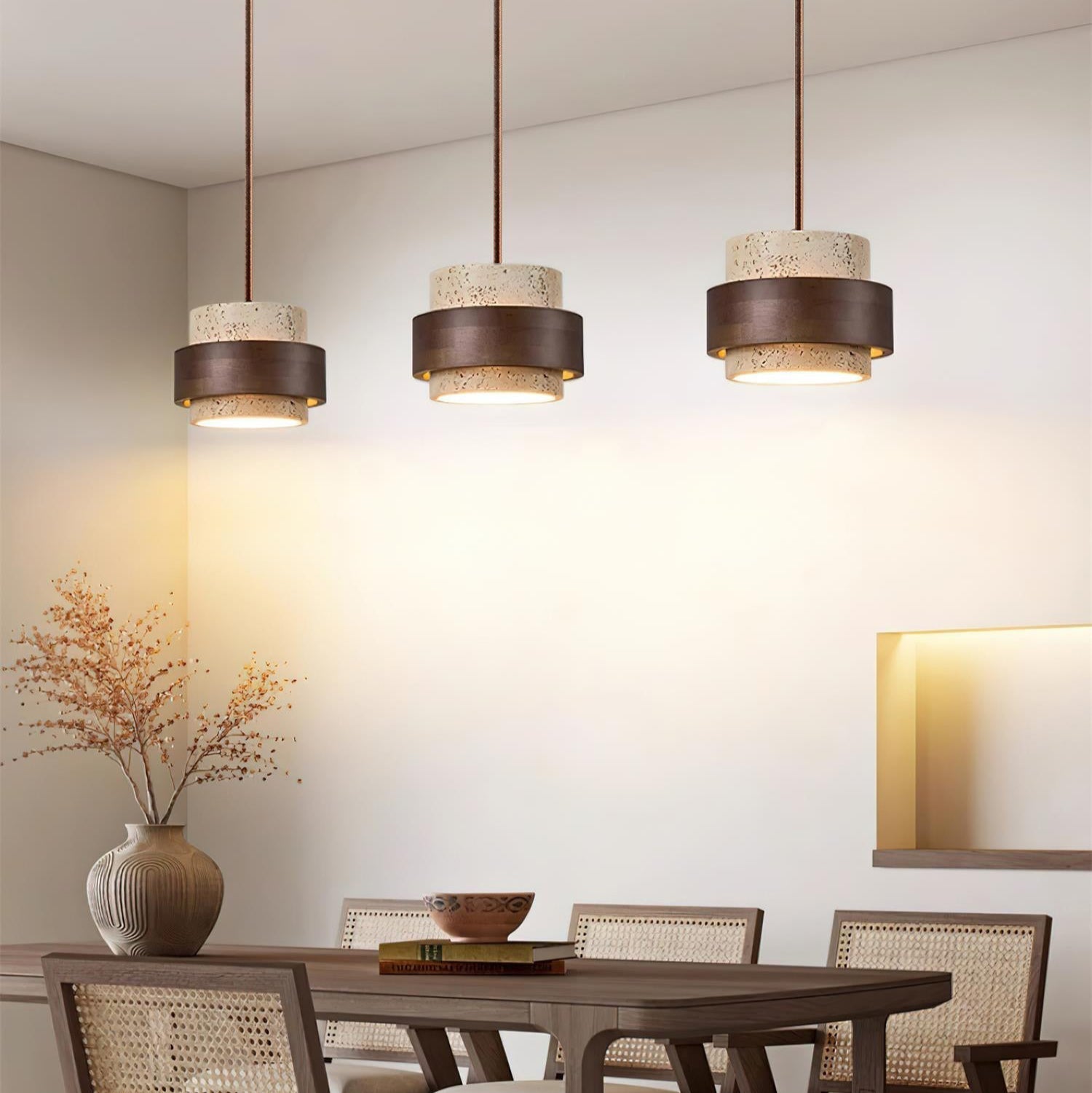 Aurelian – Travertine Pendant Light
