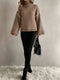 Collins | Casual Chic Gebreide Patchwork Trui met Turtleneck