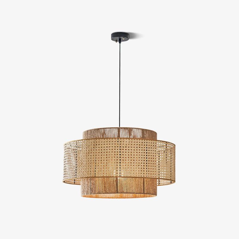 Ulshayra – Concentric Rattan Pendant Light