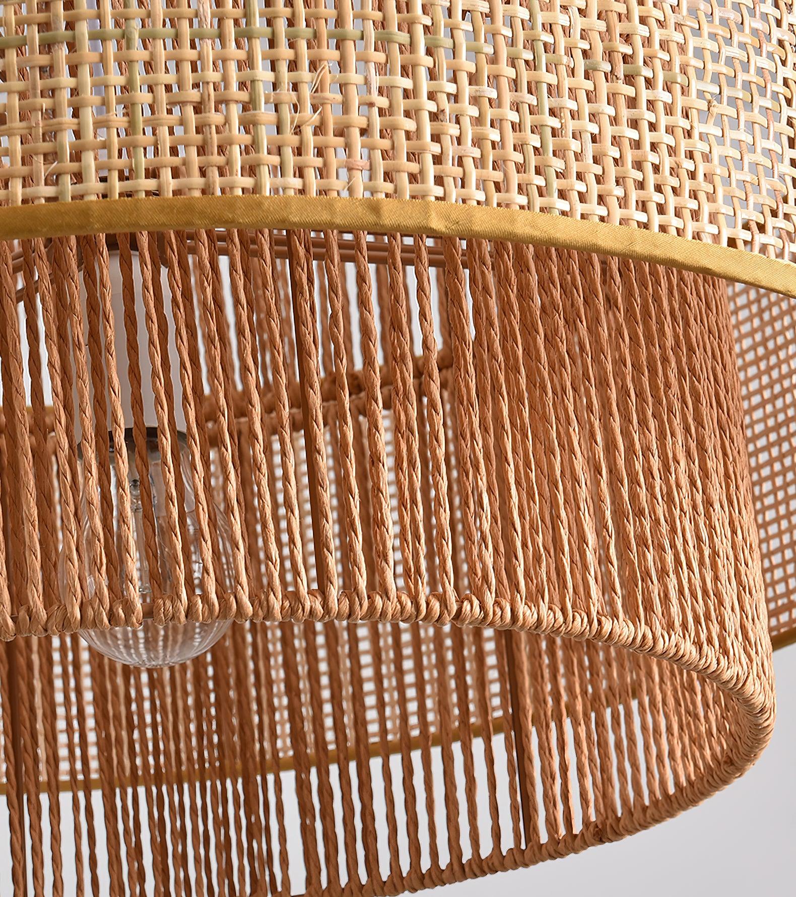 Ulshayra – Concentric Rattan Pendant Light