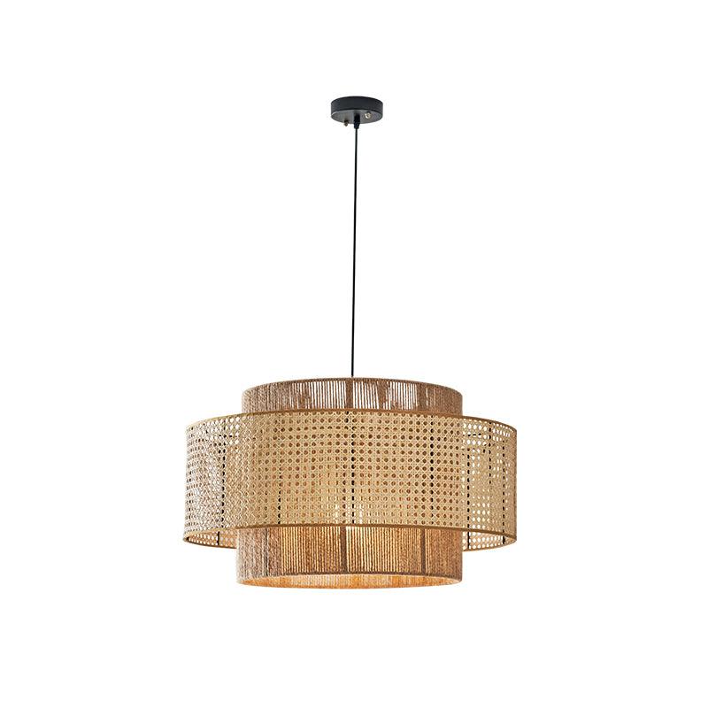 Ulshayra – Concentric Rattan Pendant Light