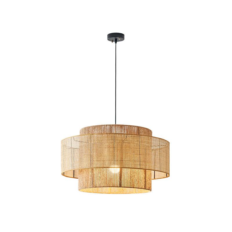 Ulshayra – Concentric Rattan Pendant Light