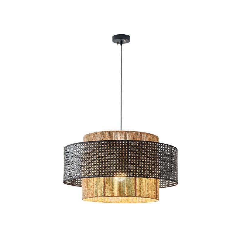 Ulshayra – Concentric Rattan Pendant Light