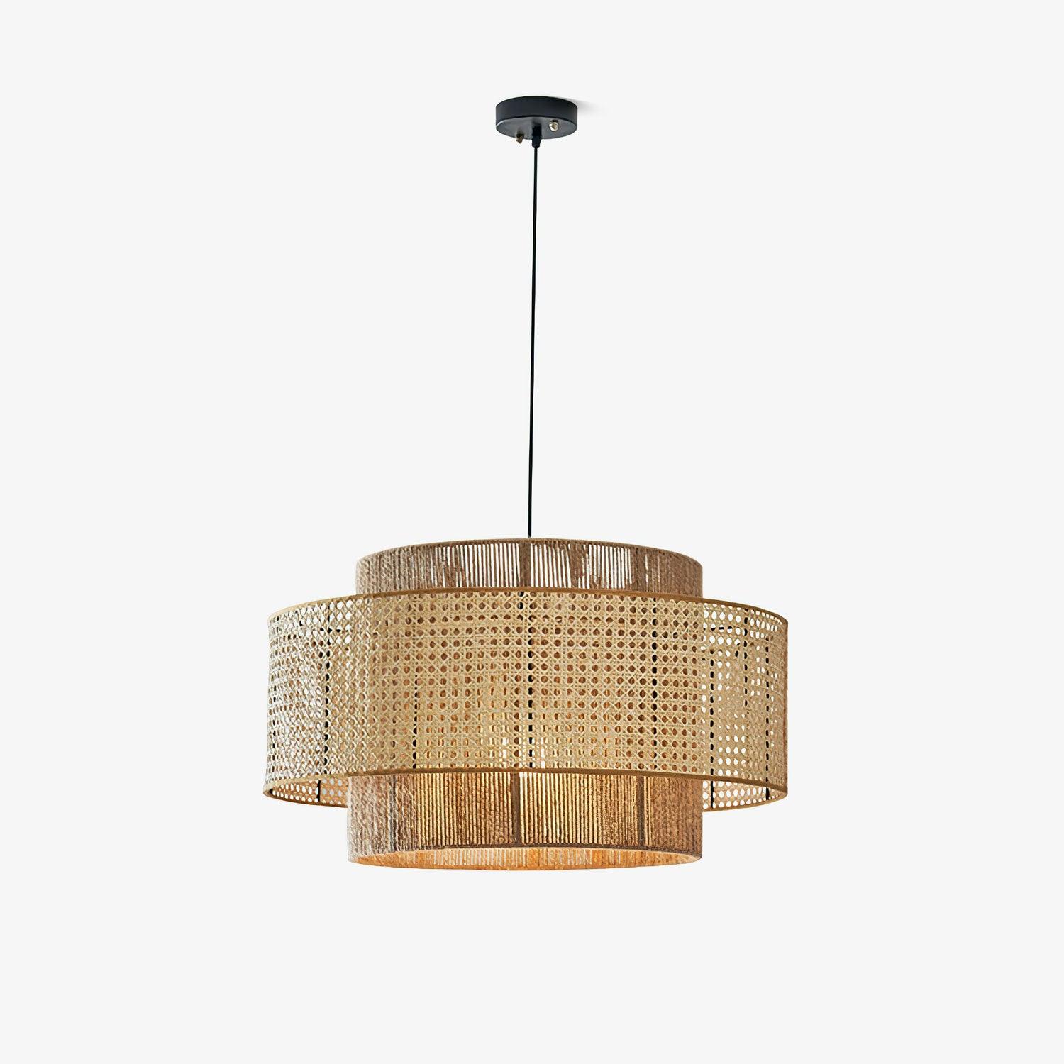 Ulshayra – Concentric Rattan Pendant Light