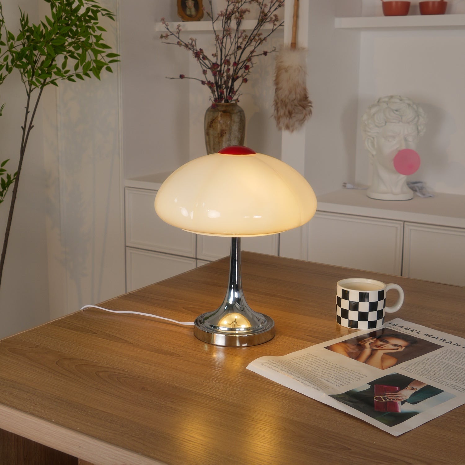 Lunari – Contemporary Table Lamp with Chrome Finish