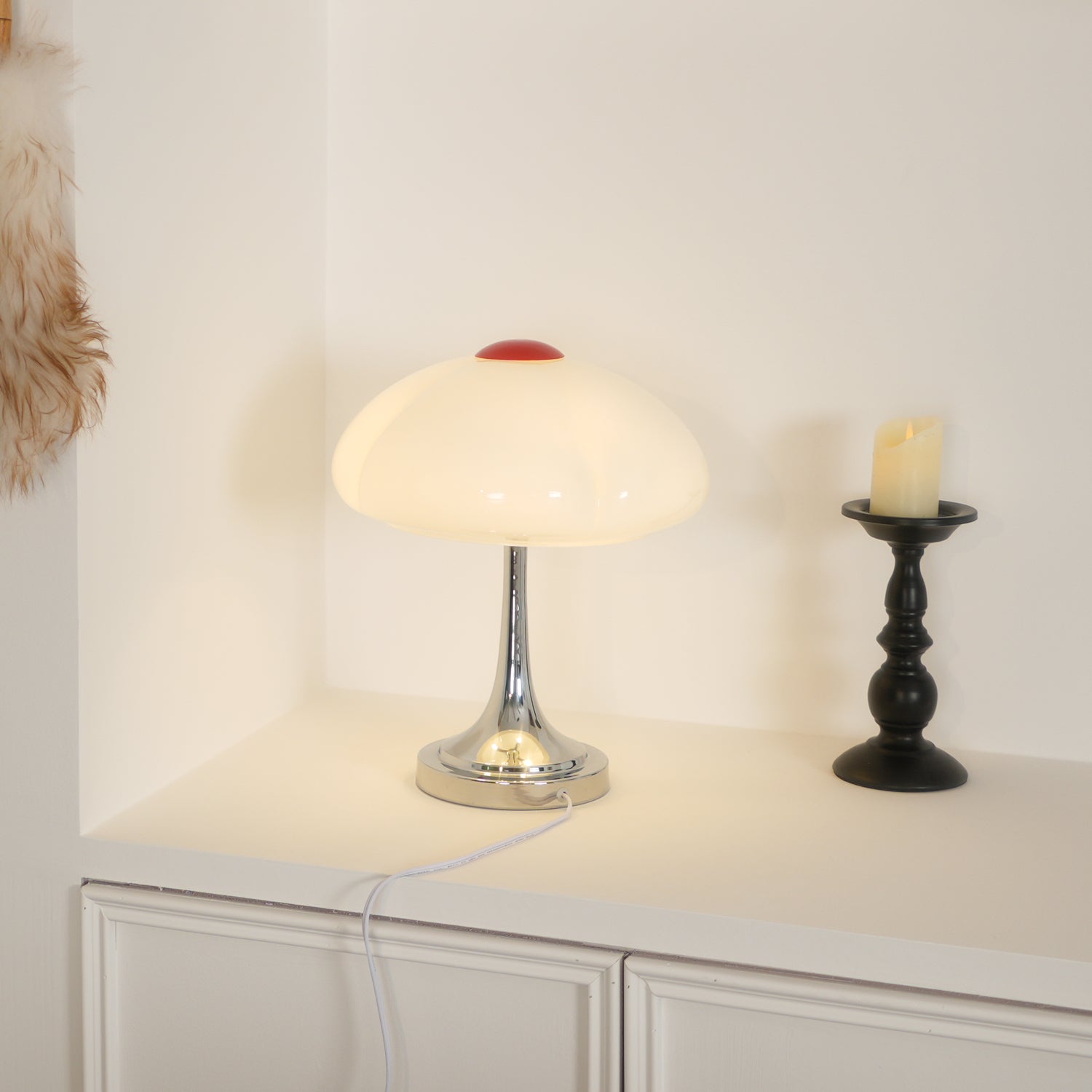 Lunari – Contemporary Table Lamp with Chrome Finish