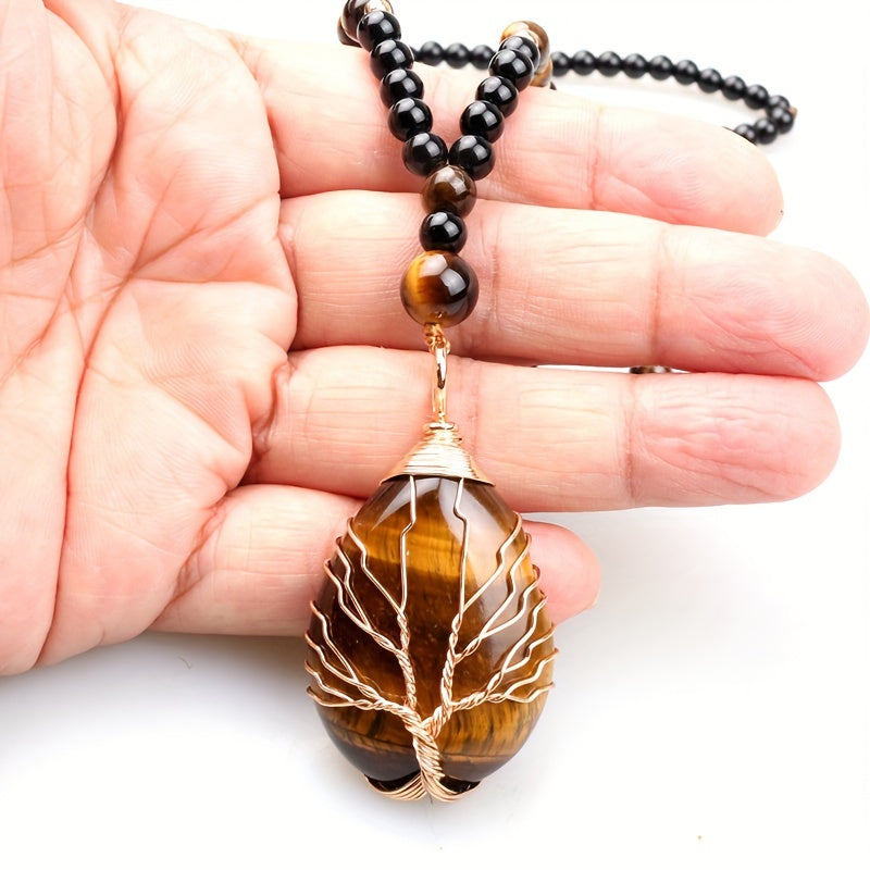 Corné | Handgemaakte Hanger Ketting met Levensboom Ontwerp