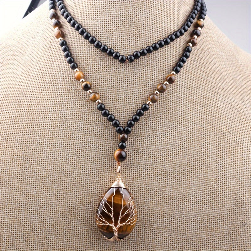Corné | Handgemaakte Hanger Ketting met Levensboom Ontwerp