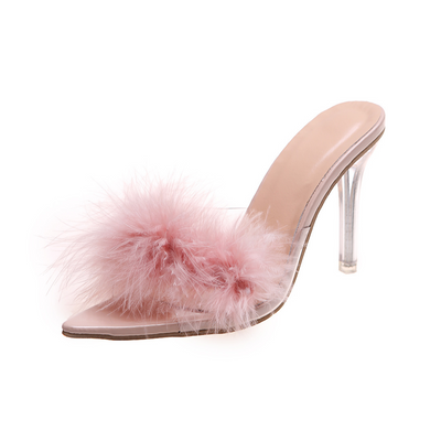 HALLEY - Elegant feather heels