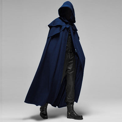 Gothic mantel met capuchon voor mannen - mystieke stijl