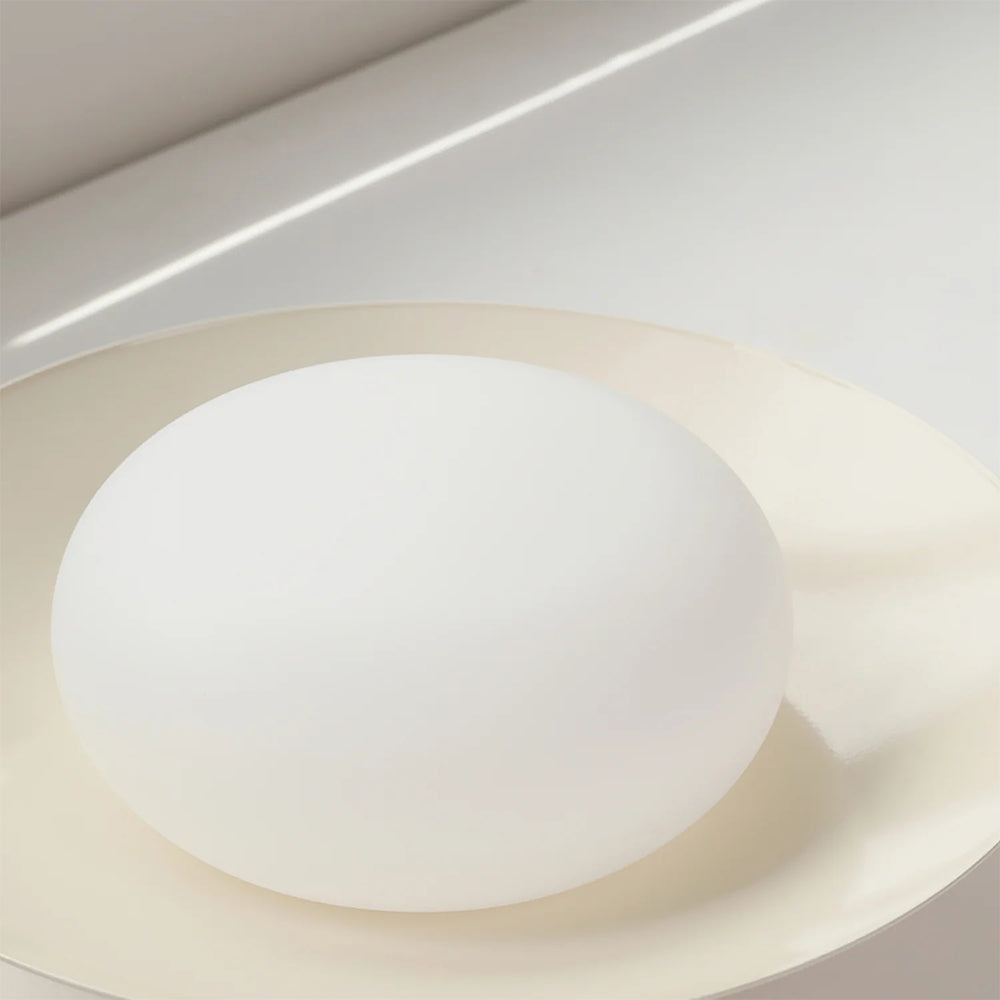 Veloura - Cream White Round Ceiling Light