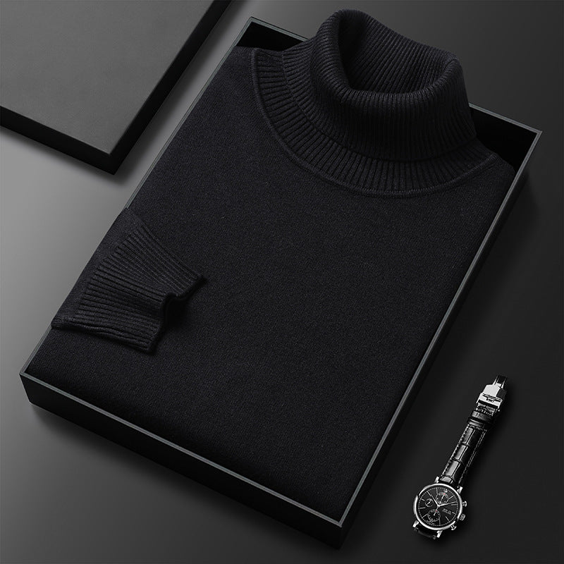 Men's turtleneck – Fine knit with stand-up collar 