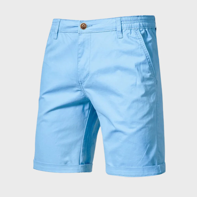 Men's Chino Shorts – Casual Cotton Shorts with Elastic Waist 