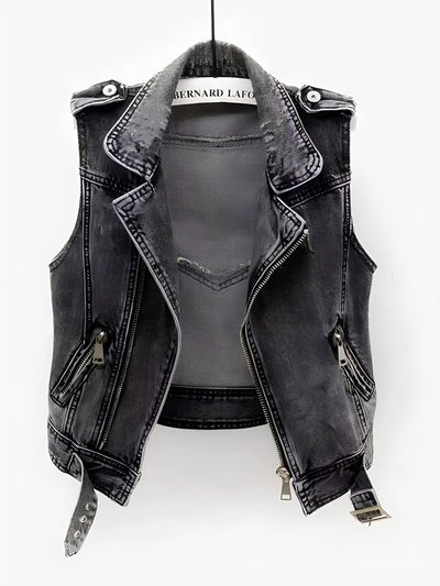 Denim vesten voor dames - Debi