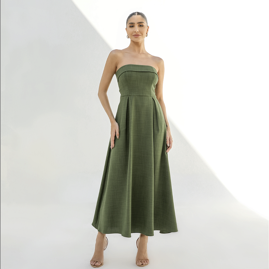 Ursula - Elegante strapless jurk
