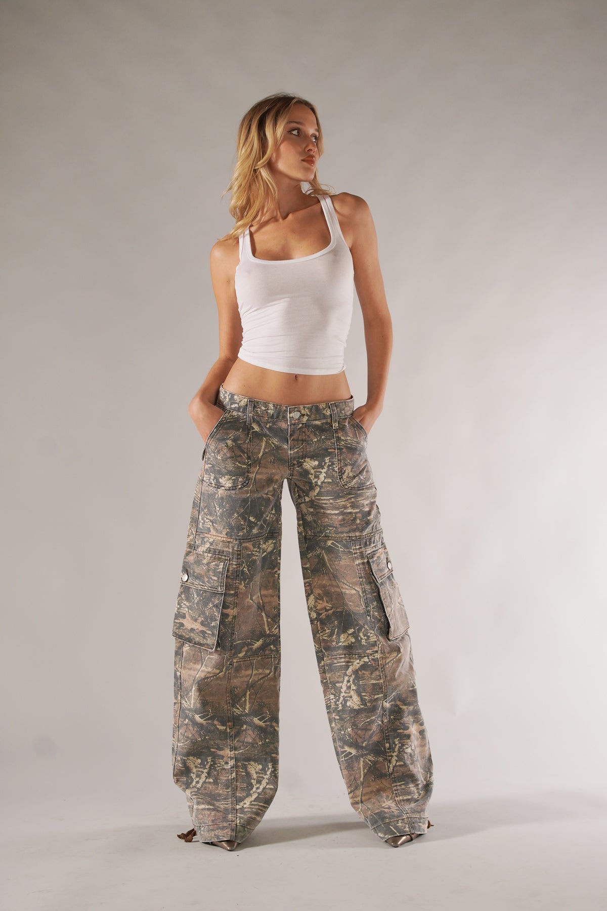 Sheba - Camo Cargo Broek voor Vrouwen
