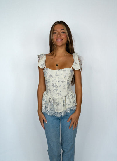 Helia - Romantic Corset Top