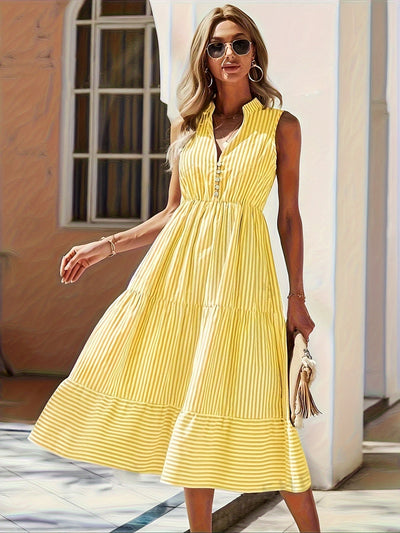 Daisy | Lichte Zomerse Strikjurk met Elegante Ruffle
