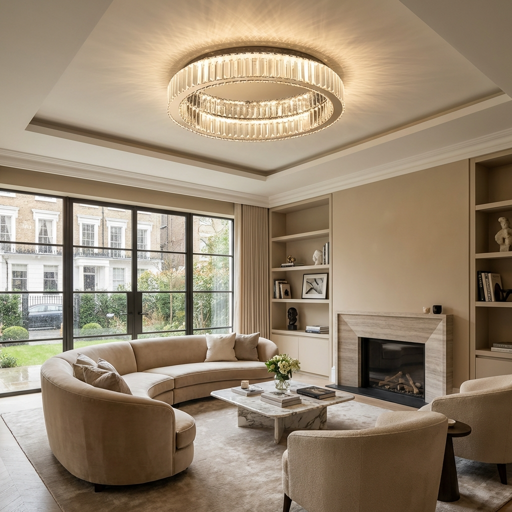 Liorael - Modern Crystal Circle LED Chandelier