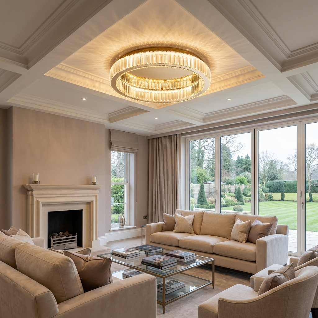 Liorael - Modern Crystal Circle LED Chandelier
