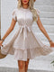 Dawn | Dots Ruffle Jurk met Knoopsluiting