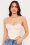 Indira - Delicate Chiffon Corset Top