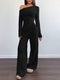 Delphine | Stijlvolle Off-Shoulder Glitter Jumpsuit voor Dames