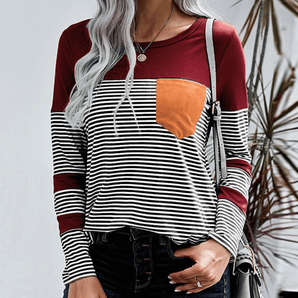 Gladyss - Trendy striped shirt for women