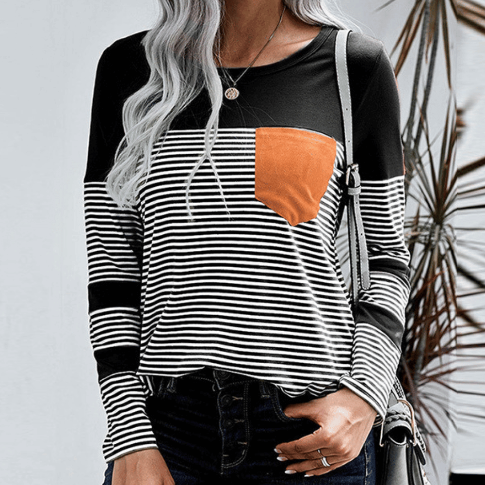 Gladyss - Trendy striped shirt for women